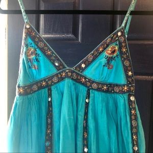 Turquoise Bohemian Dress